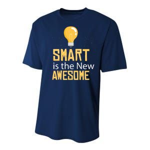 Smart Is Awesome Youth Performance Sprint T-Shirt