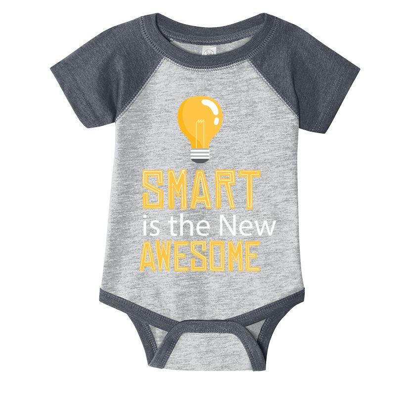 Smart Is Awesome Infant Baby Jersey Bodysuit