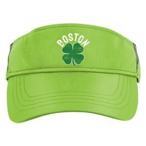 Shamrock Massachusetts Boston St Patricks Day Irish Green Gift Adult Drive Performance Visor