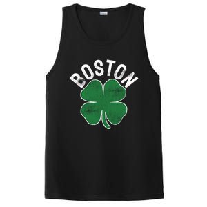 Shamrock Massachusetts Boston St Patricks Day Irish Green Gift PosiCharge Competitor Tank