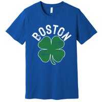 Shamrock Massachusetts Boston St Patricks Day Irish Green Gift Premium T-Shirt