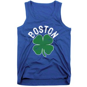 Shamrock Massachusetts Boston St Patricks Day Irish Green Gift Tank Top