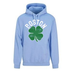 Shamrock Massachusetts Boston St Patricks Day Irish Green Gift Unisex Surf Hoodie