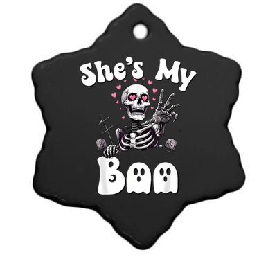 SheS My Boo Matching Halloween Pajama Couples HeS My Boo Ceramic Star Ornament