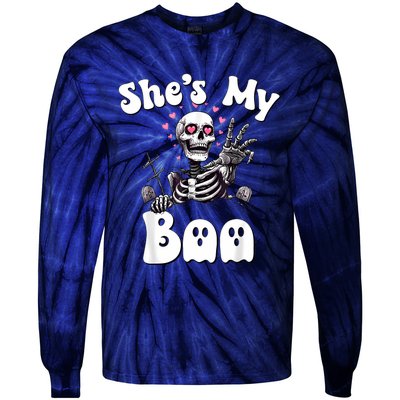 SheS My Boo Matching Halloween Pajama Couples HeS My Boo Tie-Dye Long Sleeve Shirt