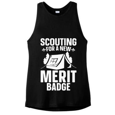 Scouting Merit Badge Wilderness Uniform Nature Scout Ladies PosiCharge Tri-Blend Wicking Tank