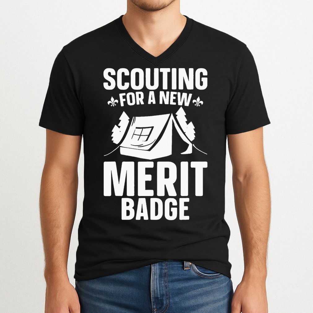 Scouting Merit Badge Wilderness Uniform Nature Scout V-Neck T-Shirt