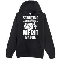 Scouting Merit Badge Wilderness Uniform Nature Scout Premium Pullover Hoodie