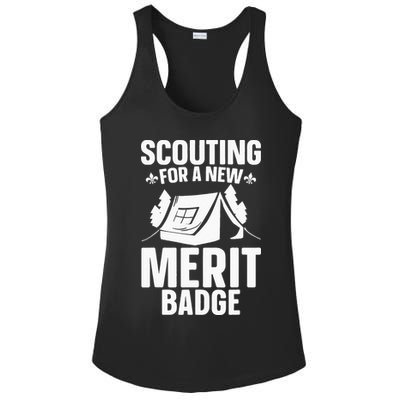 Scouting Merit Badge Wilderness Uniform Nature Scout Ladies PosiCharge Competitor Racerback Tank