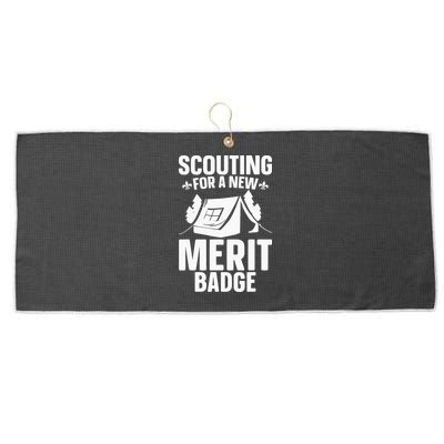 Scouting Merit Badge Wilderness Uniform Nature Scout Large Microfiber Waffle Golf Towel