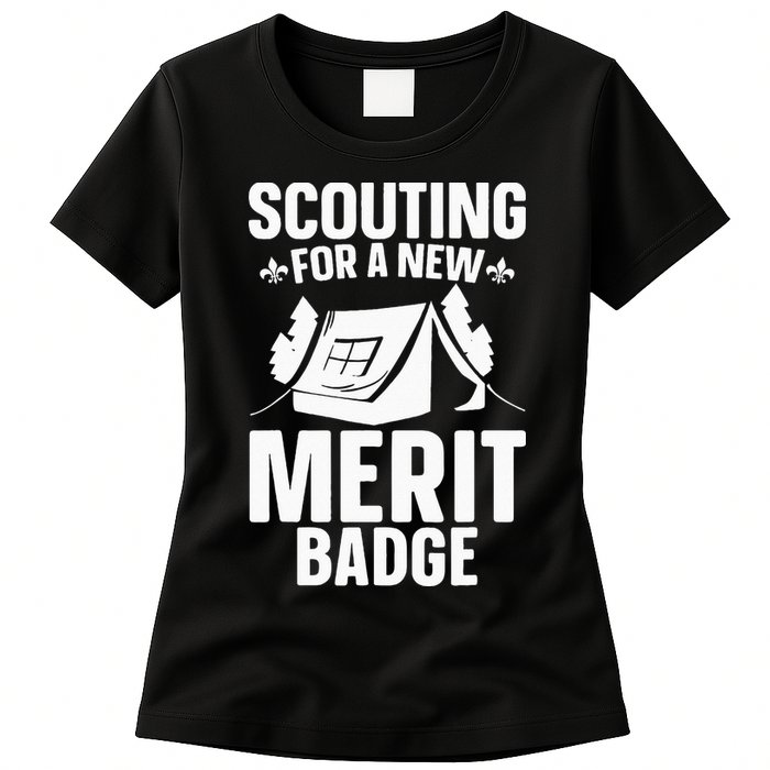 Scouting Merit Badge Wilderness Uniform Nature Scout Womens T-Shirt