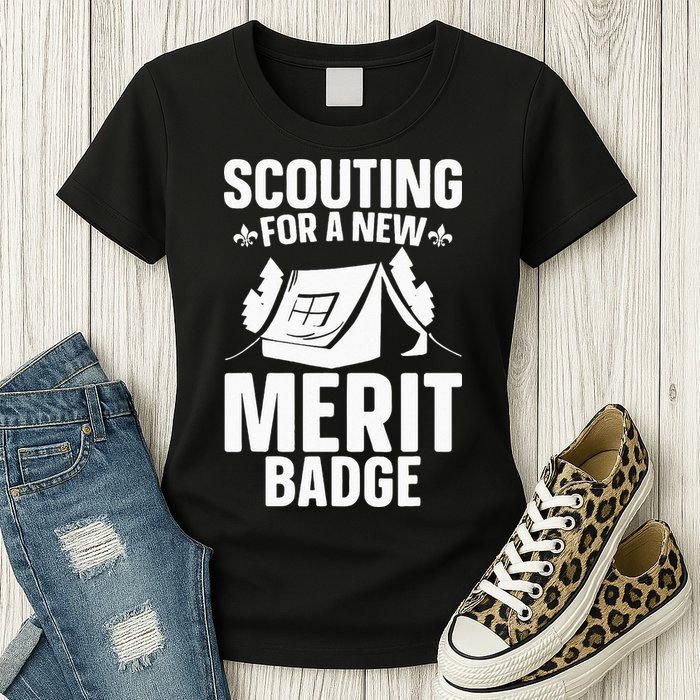 Scouting Merit Badge Wilderness Uniform Nature Scout Womens T-Shirt