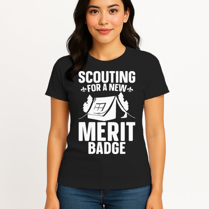 Scouting Merit Badge Wilderness Uniform Nature Scout Womens T-Shirt