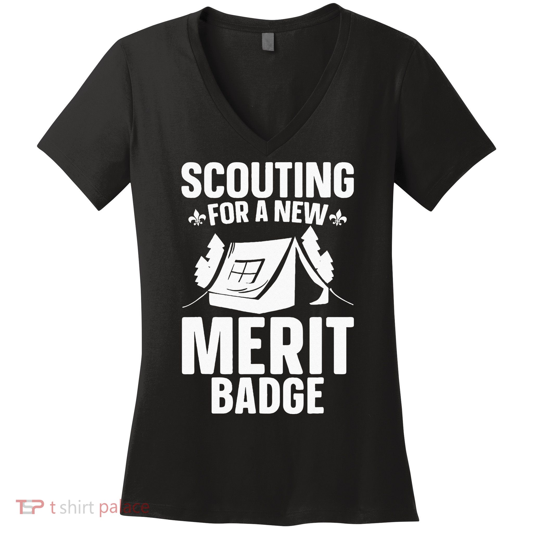 Scouting Merit Badge Wilderness Uniform Nature Scout Women's V-Neck T-Shirt