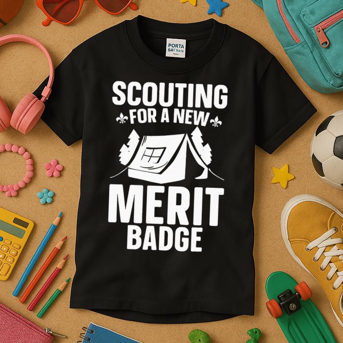 Scouting Merit Badge Wilderness Uniform Nature Scout Kids T-Shirt