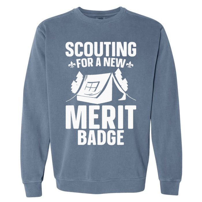 Scouting Merit Badge Wilderness Uniform Nature Scout Garment-Dyed Sweatshirt