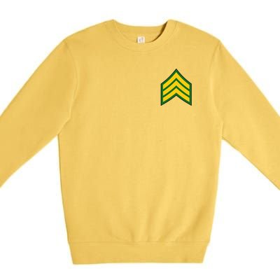 Sergeant Military Badge Premium Crewneck Sweatshirt