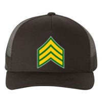 Sergeant Military Badge Yupoong Adult 5-Panel Trucker Hat