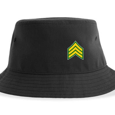 Sergeant Military Badge Sustainable Bucket Hat