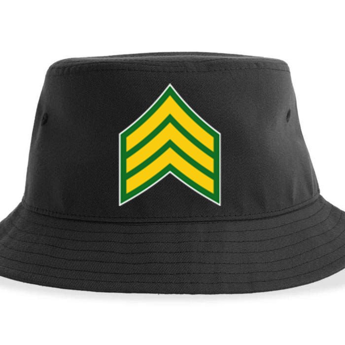 Sergeant Military Badge Sustainable Bucket Hat