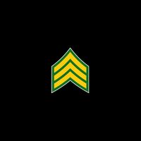 Sergeant Military Badge Button
