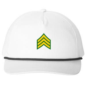 Sergeant Military Badge Snapback Five-Panel Rope Hat