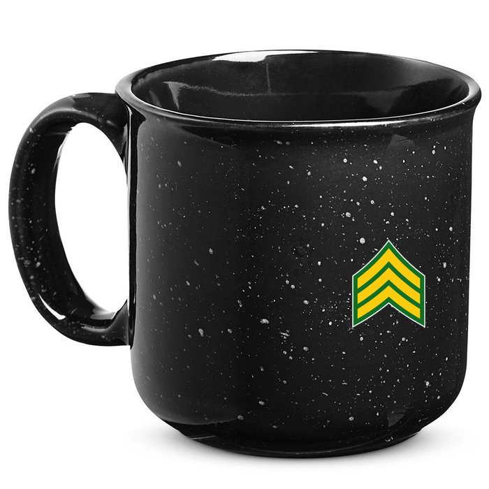 Sergeant Military Badge 15oz Campfire Ceramic Mug