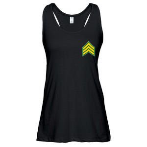 Sergeant Military Badge Ladies Essential Flowy Tank