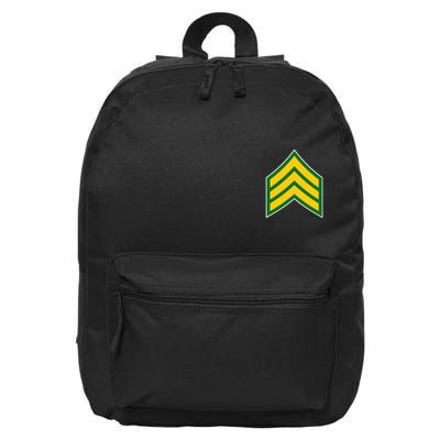 Sergeant Military Badge 16 in Basic Backpack