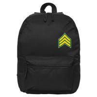 Sergeant Military Badge 16 in Basic Backpack