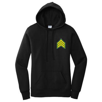 Sergeant Military Badge Women's Pullover Hoodie