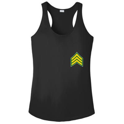 Sergeant Military Badge Ladies PosiCharge Competitor Racerback Tank