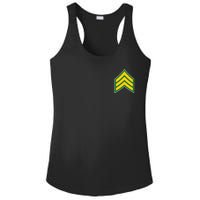 Sergeant Military Badge Ladies PosiCharge Competitor Racerback Tank