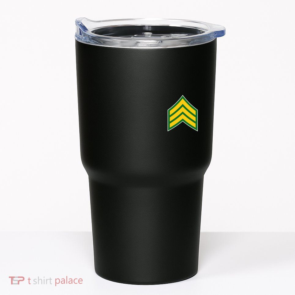 Sergeant Military Badge Tumbler