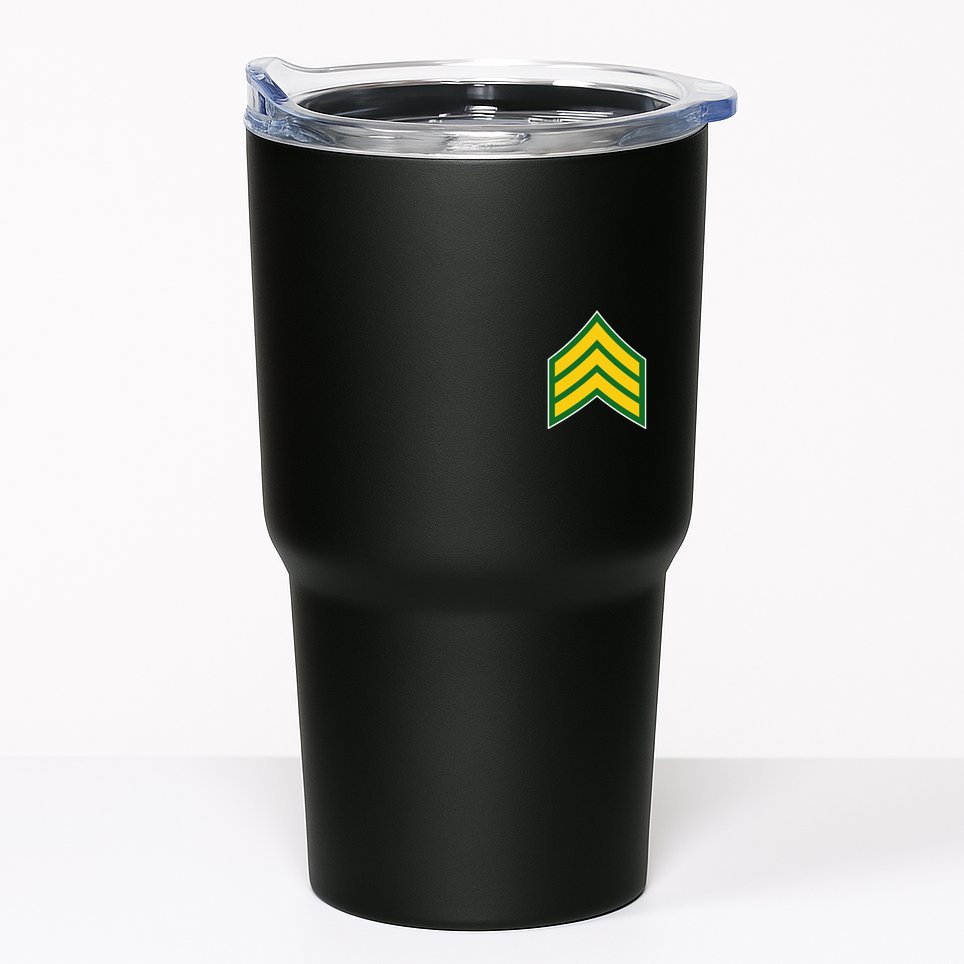 Sergeant Military Badge Tumbler