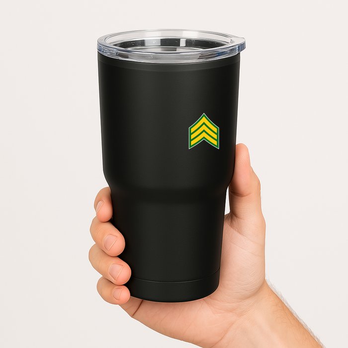Sergeant Military Badge Tumbler