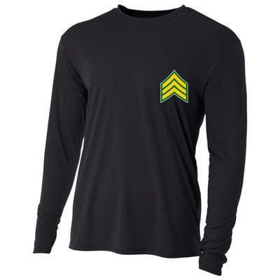 Sergeant Military Badge Cooling Performance Long Sleeve Crew