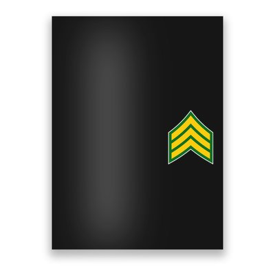 Sergeant Military Badge Poster