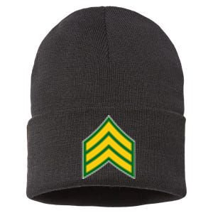 Sergeant Military Badge Sustainable Knit Beanie