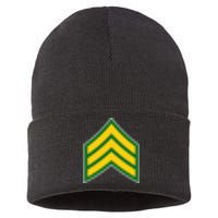 Sergeant Military Badge Sustainable Knit Beanie