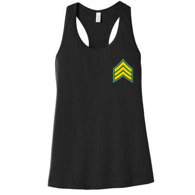 Sergeant Military Badge Women's Racerback Tank