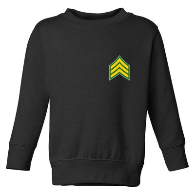 Sergeant Military Badge Toddler Sweatshirt