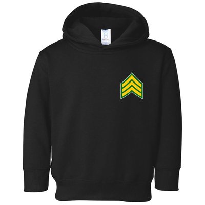 Sergeant Military Badge Toddler Hoodie