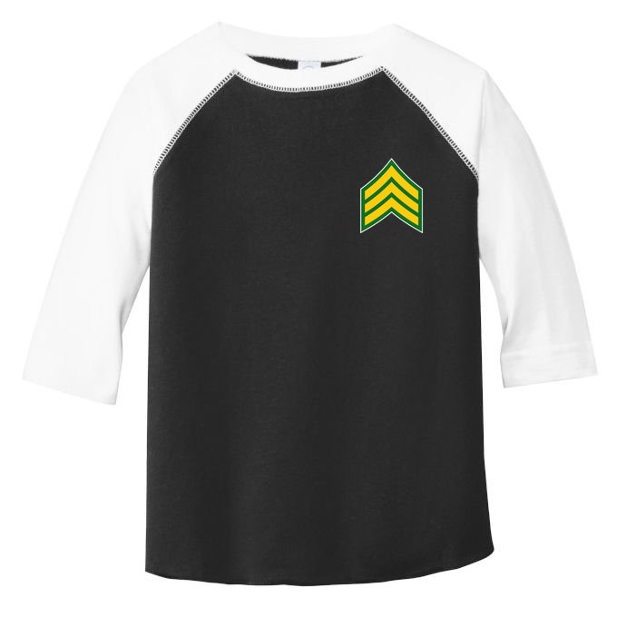 Sergeant Military Badge Toddler Fine Jersey T-Shirt