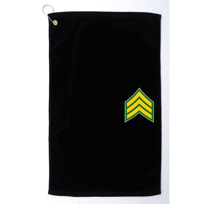 Sergeant Military Badge Golf Towel