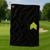 Sergeant Military Badge Golf Towel