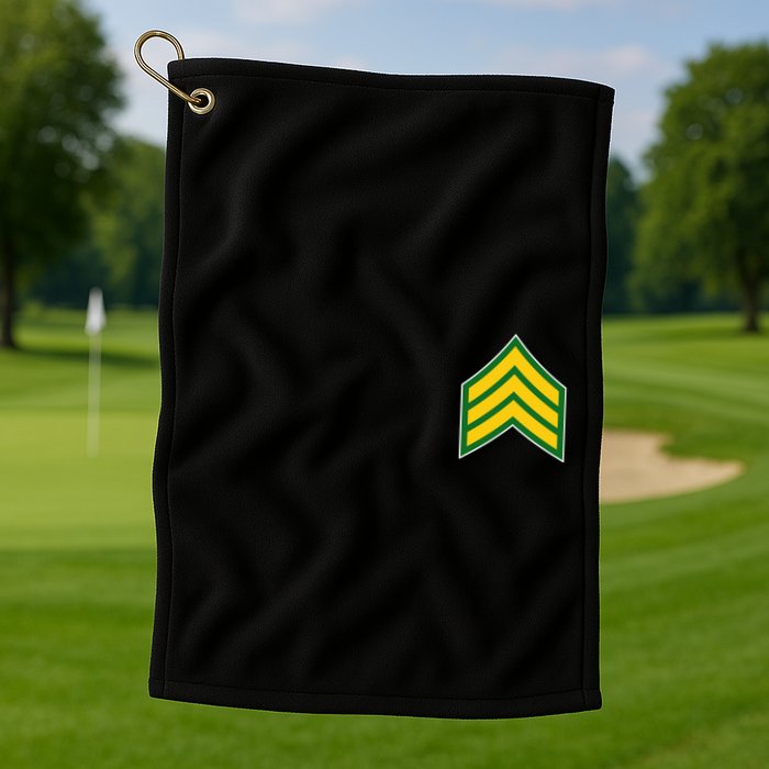 Sergeant Military Badge Golf Towel
