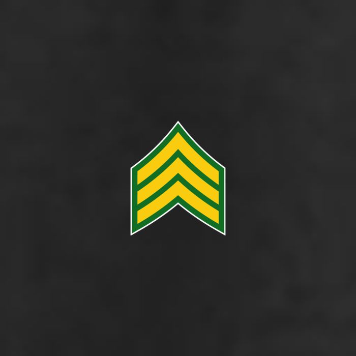 Sergeant Military Badge Golf Towel