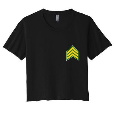 Sergeant Military Badge Crop Top