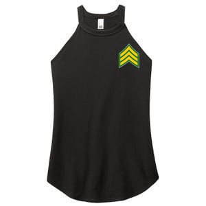 Sergeant Military Badge Women’s Perfect Tri Rocker Tank